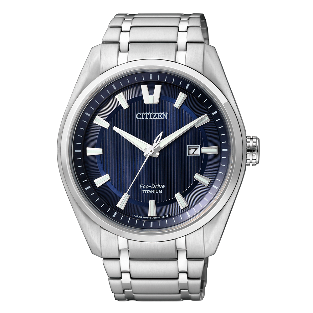 Citizen Herren Armbanduhr AW1240-57L Eco Drive Super Titanium