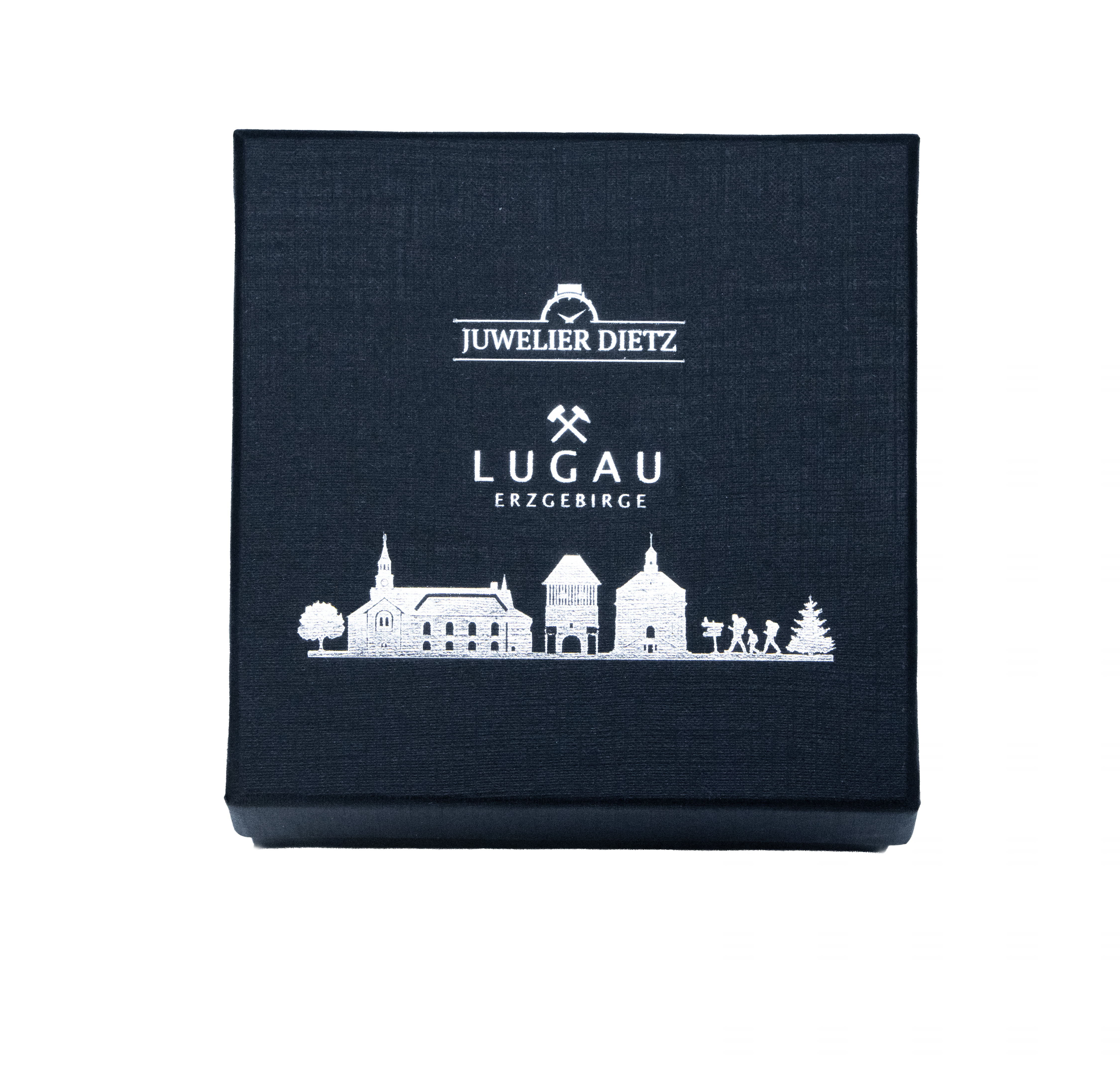 Juwelier Dietz "DIE LUGAU UHR" Edition 2 Lederband dunkelblau