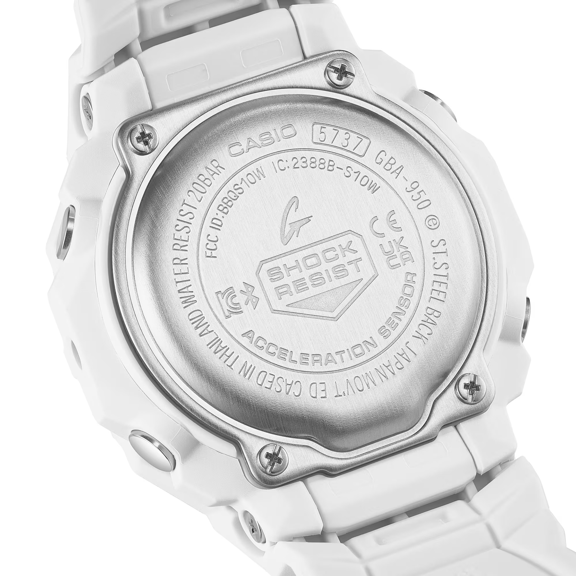 Casio G-Shock GBA-950-7A2ER G-SQUAD Bluetooth analog-digital weiß