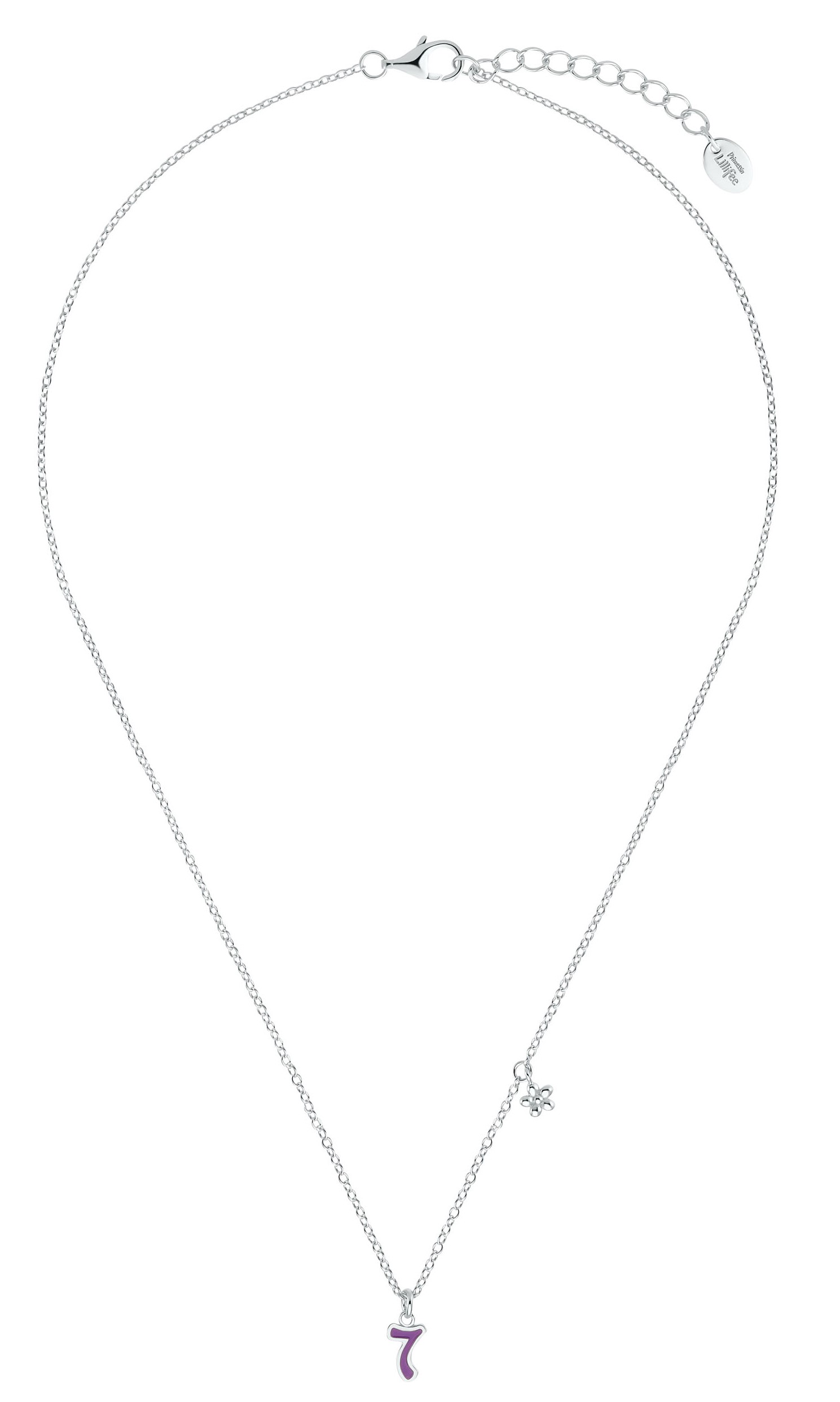 Lillifee Halskette 2035980 Silber 925/- mit Anhänger Blume und Zahl 7