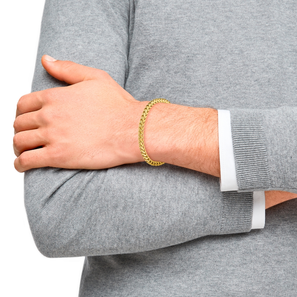 s.Oliver Herren Armband 2033923 Edelstahl matt gelbgold IP 