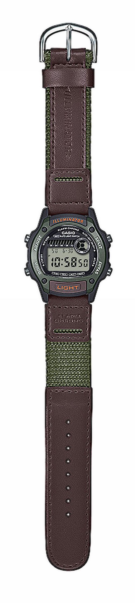 Casio Armbanduhr W-220HF-3AVEF digital mit Textilband