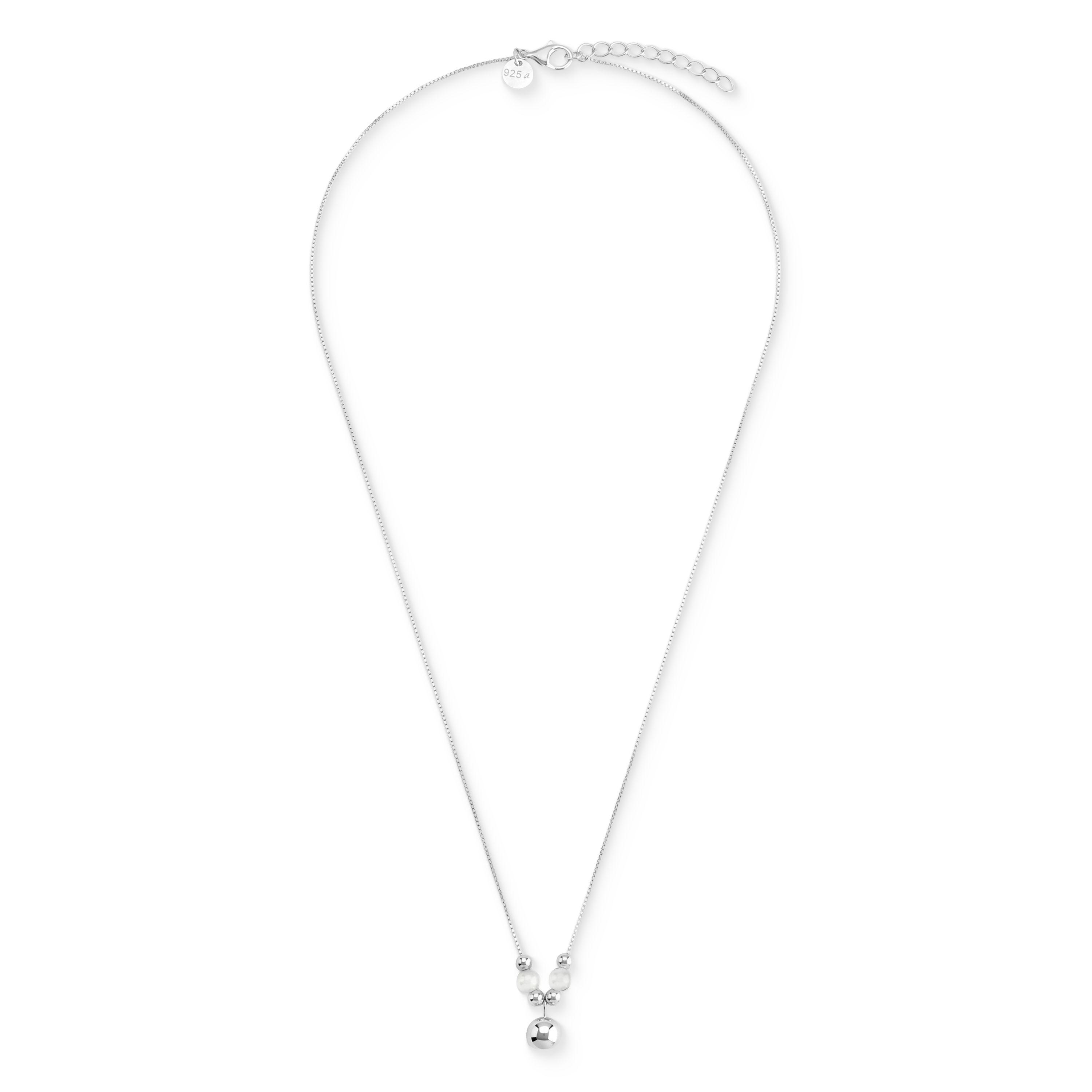 Tom Tailor Damen Halskette 2101813 Silber 925 mit Süßwasserzuchtperlen
