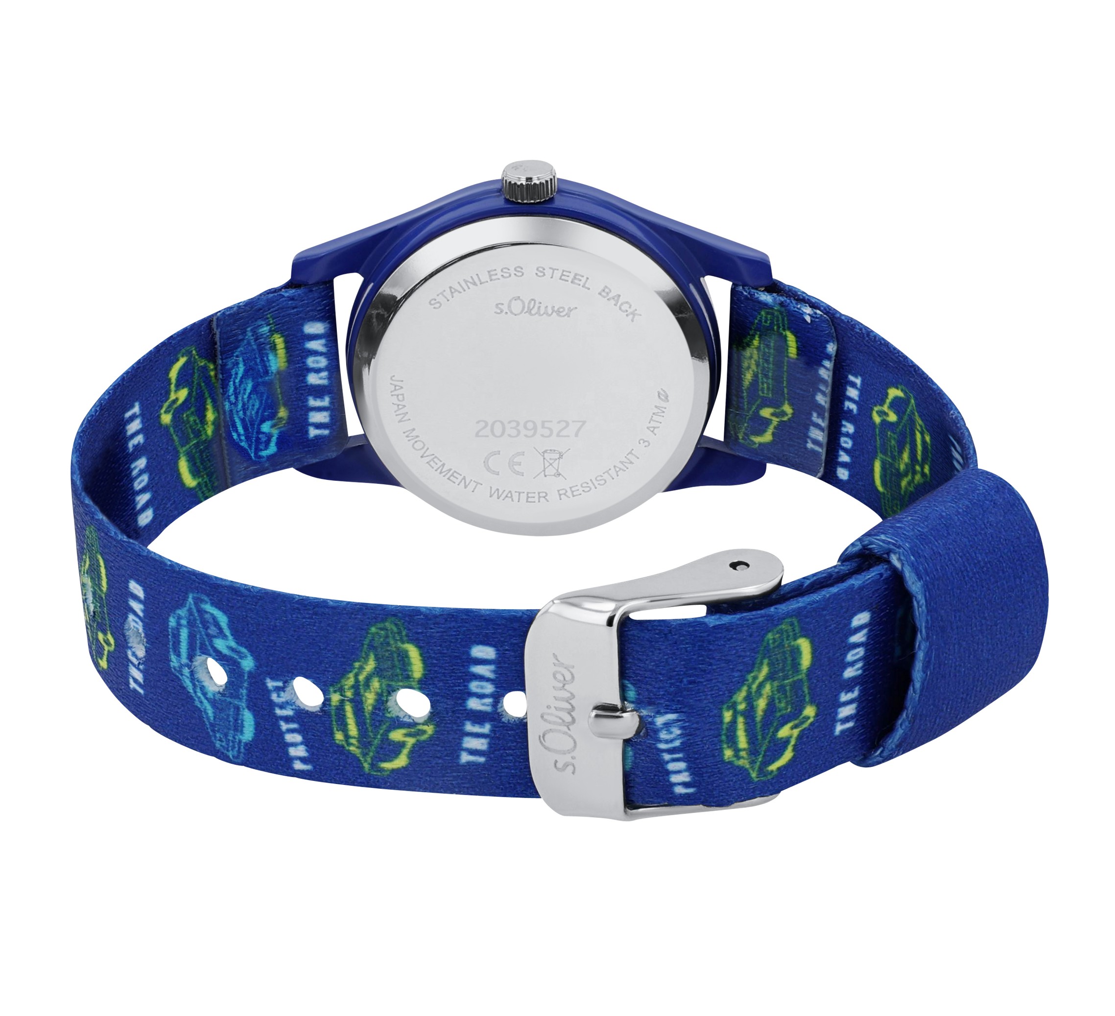 s.Oliver Jungen Armbanduhr 2039527 Textilband Autoprint