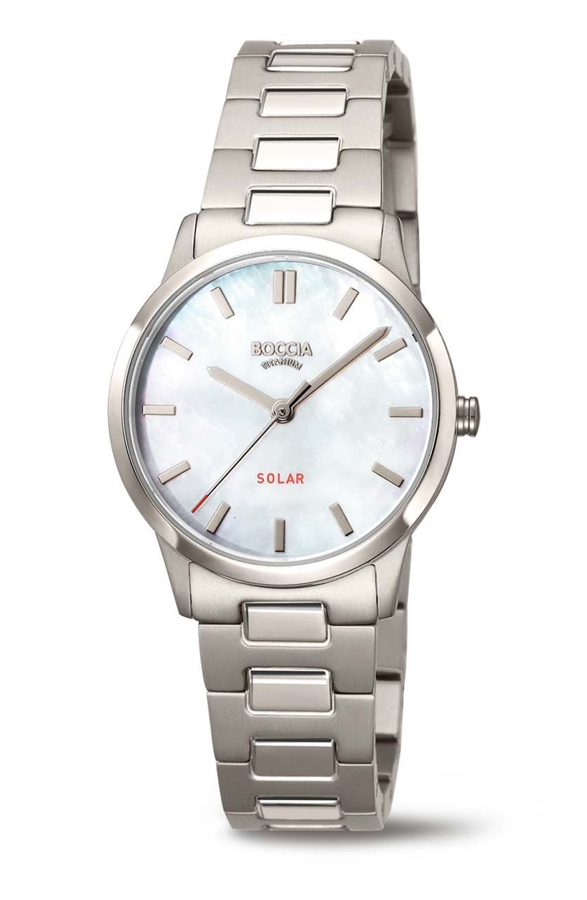Boccia Damen Armbanduhr Solar 3363-03 Titan