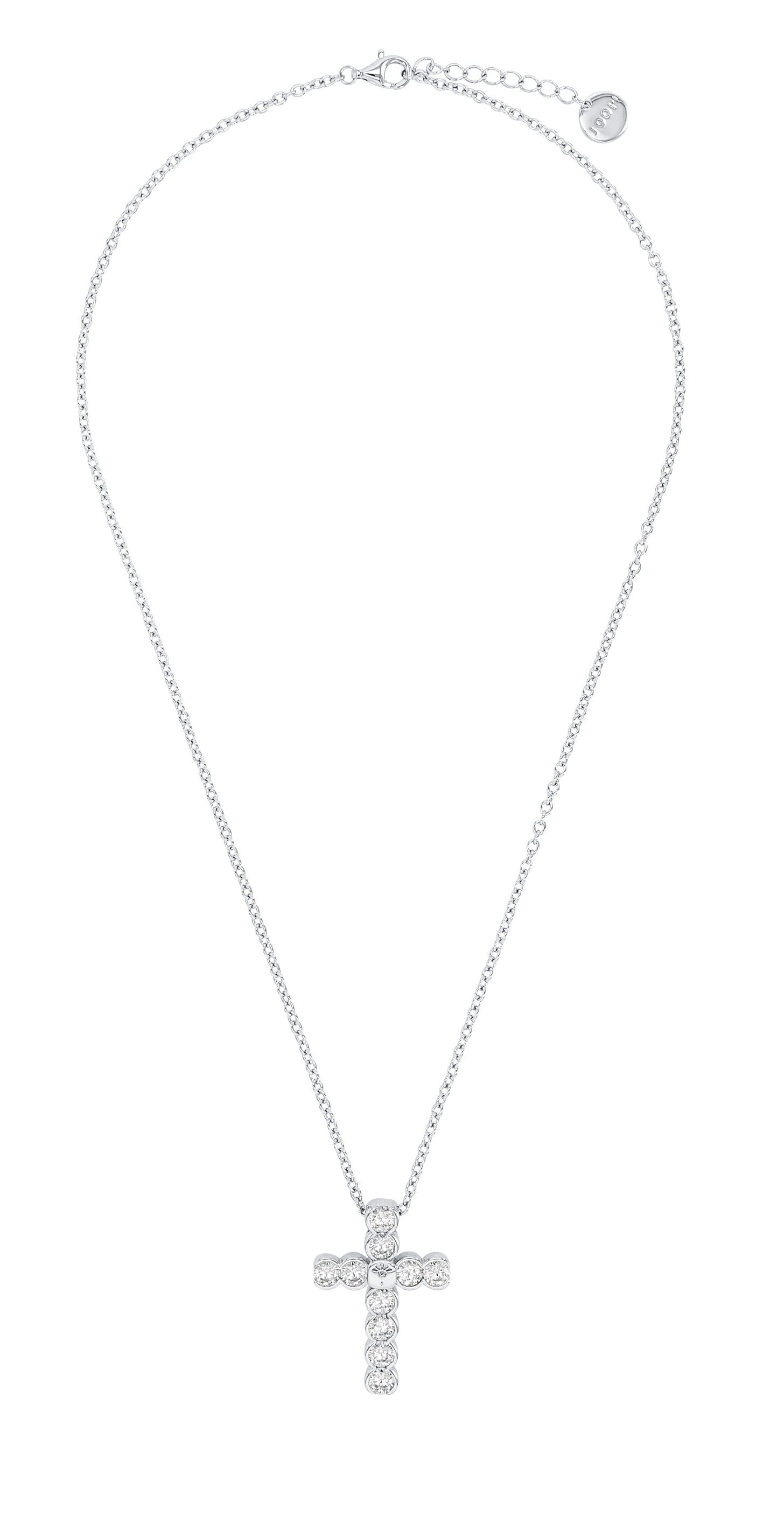 JOOP! Damen Halskette 2038932 Silber 925 mit Anhänger Kreuz synth. Zirkonia