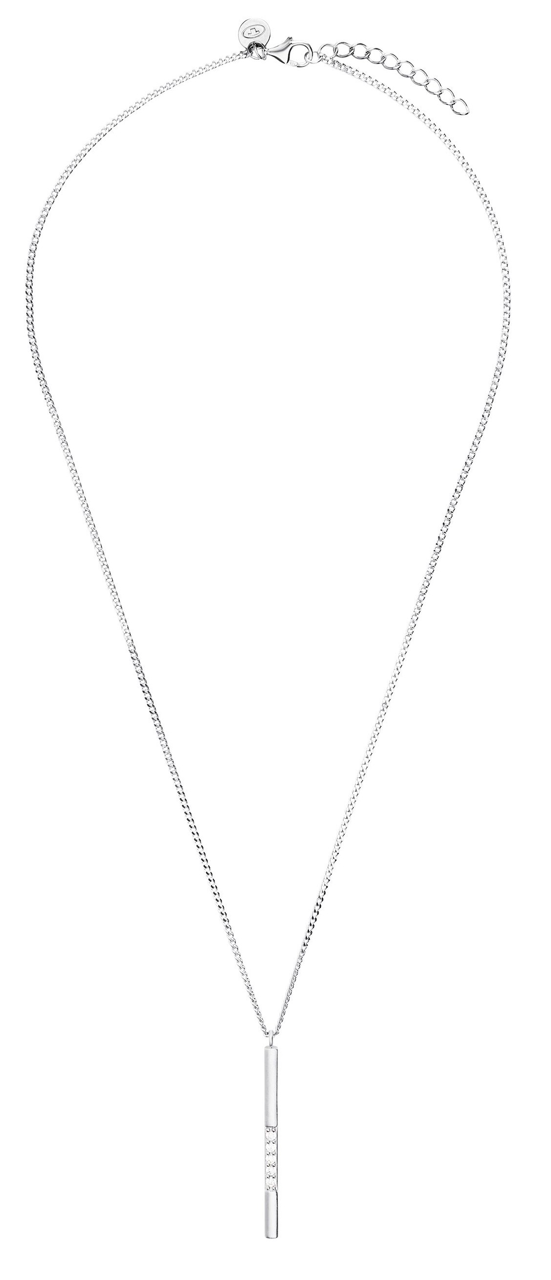 Tom Tailor Damen Halskette 2101269 mit Anhänger Silber 925 synth. Zirkonia