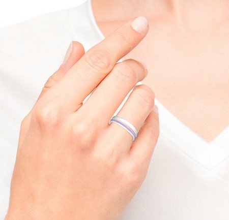 s.Oliver Damen Ring 2035007 2035009 2035010 2035012 Edelstahl Emaille lila