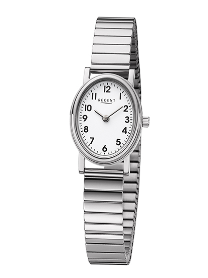 Regent Damen Armbanduhr F-1361 Edelstahl Zugband