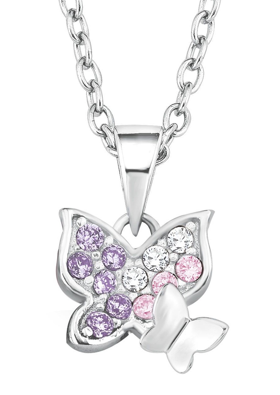 Lillifee Mädchen Halskette 2021103 Schmetterling Silber Zirkonia
