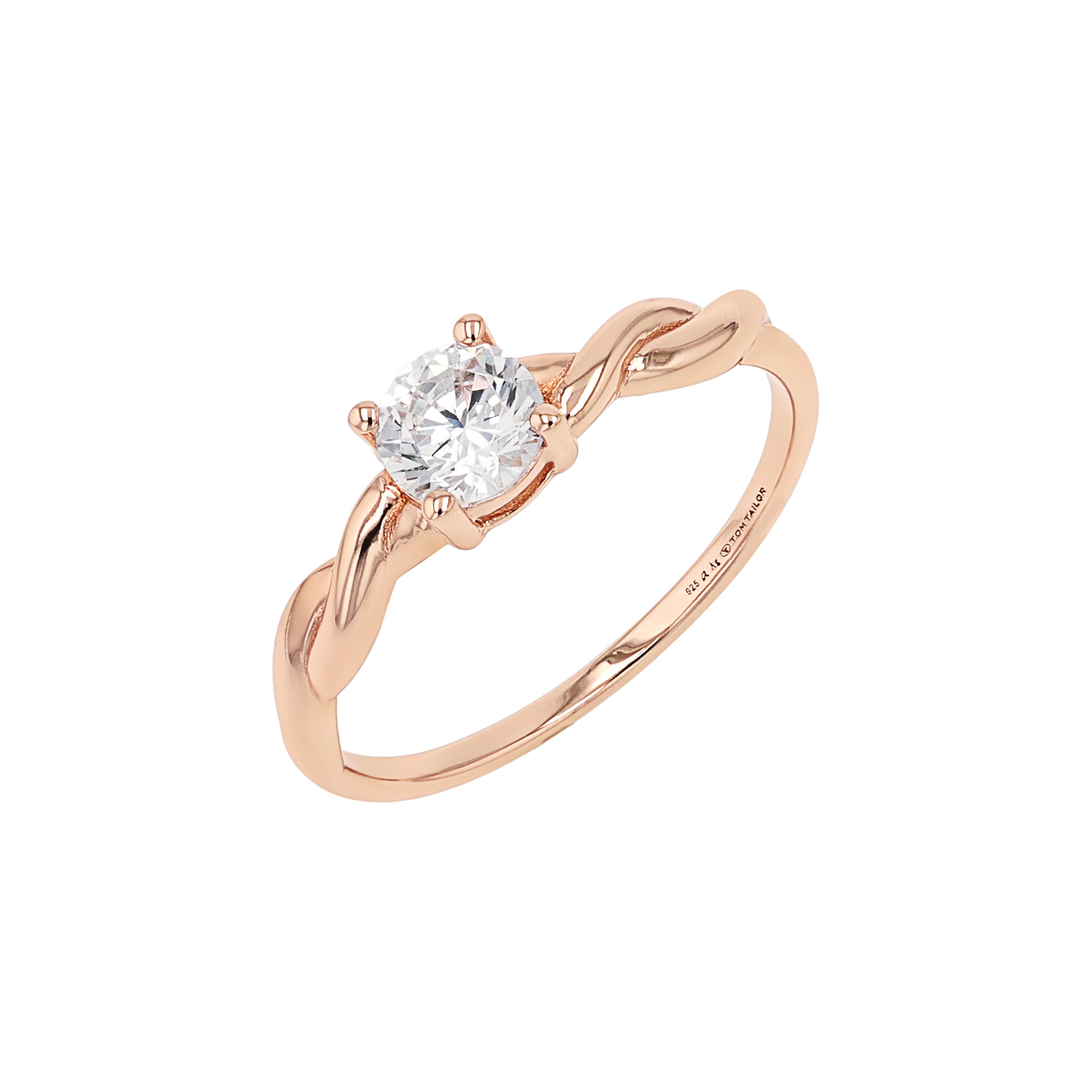 Tom Tailor Damen Ring 2101314 2101315 2101316 2101317 Silber rosévergoldet mit  synth. Zirkonia