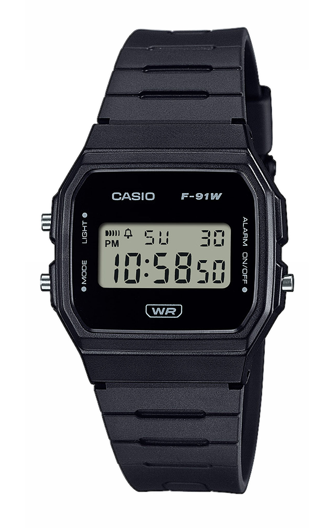 Casio Armbanduhr F-91WB-1AEF digital schwarz