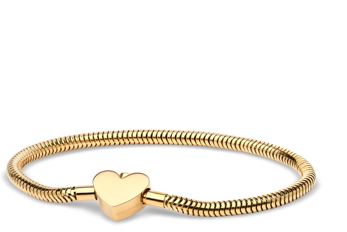 Bering Damen Armband 617-20-X0 Edelstahl Herz Gelbgold IP