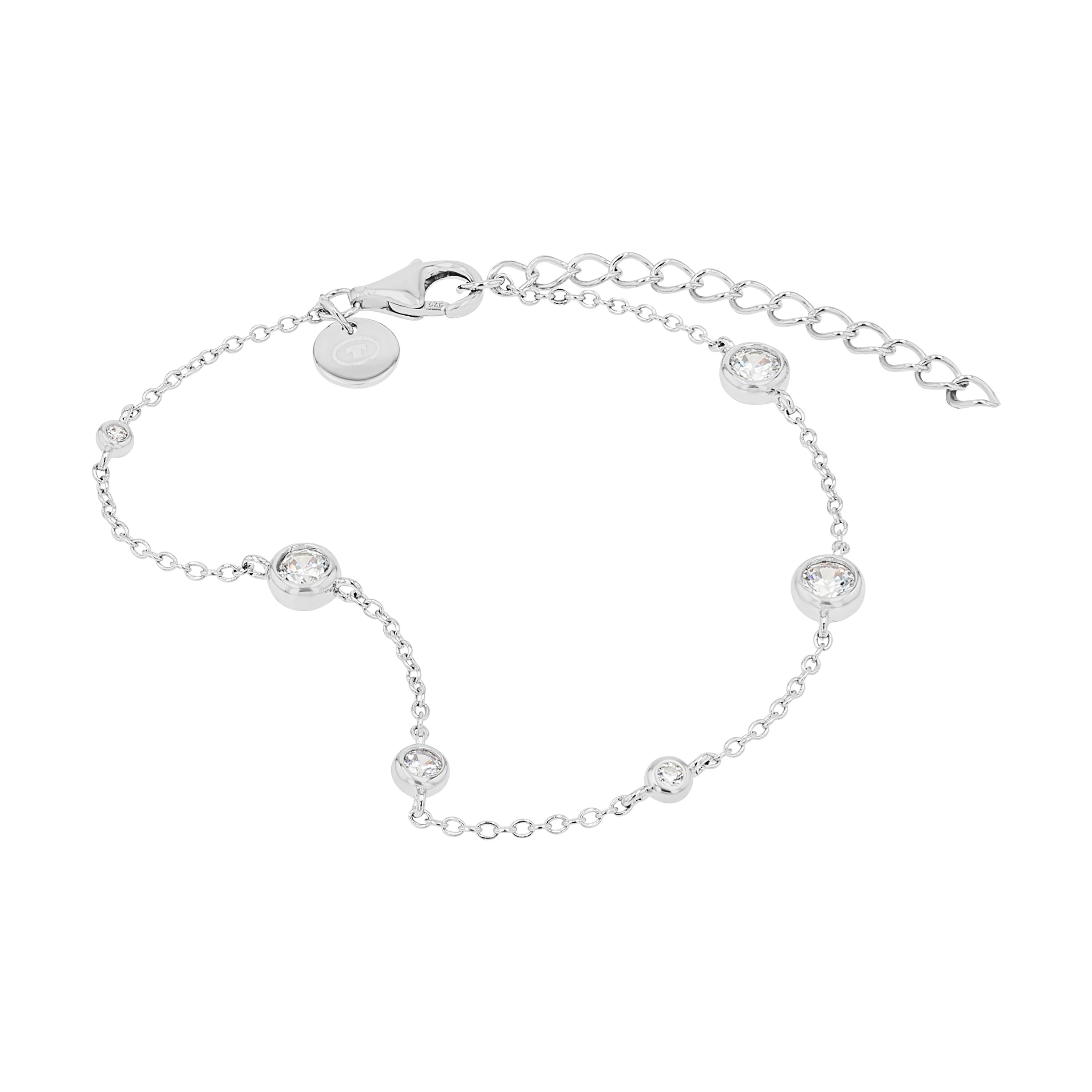 Tom Tailor Damen Armband 2101235 Silber 925 synth. Zirkonia