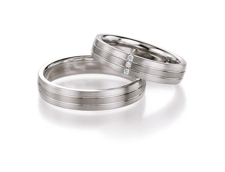 Eheringe Trauringe Honeymoon Edition Weissgold Palladium 74-10010 / 74-10020