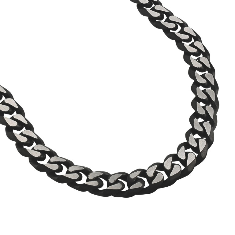 Tom Tailor Herren Halskette 2100634 Panzergliederung Edelstahl bicolor schwarz