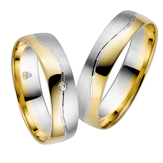 Eheringe Trauringe Rauschmayer Easy Line 20-03683 21-03683 Weißgold Gelbgold