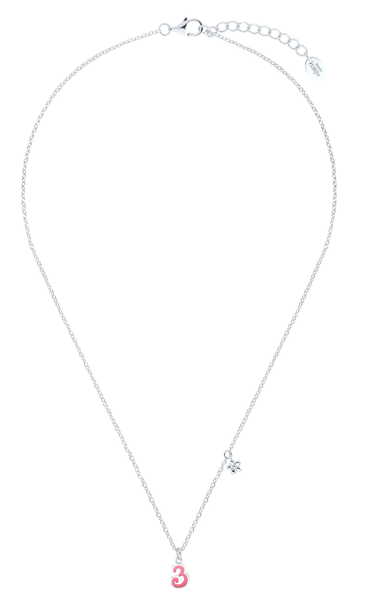 Lillifee Halskette 2035975 Silber 925/- mit Anhänger Blume und Zahl 3