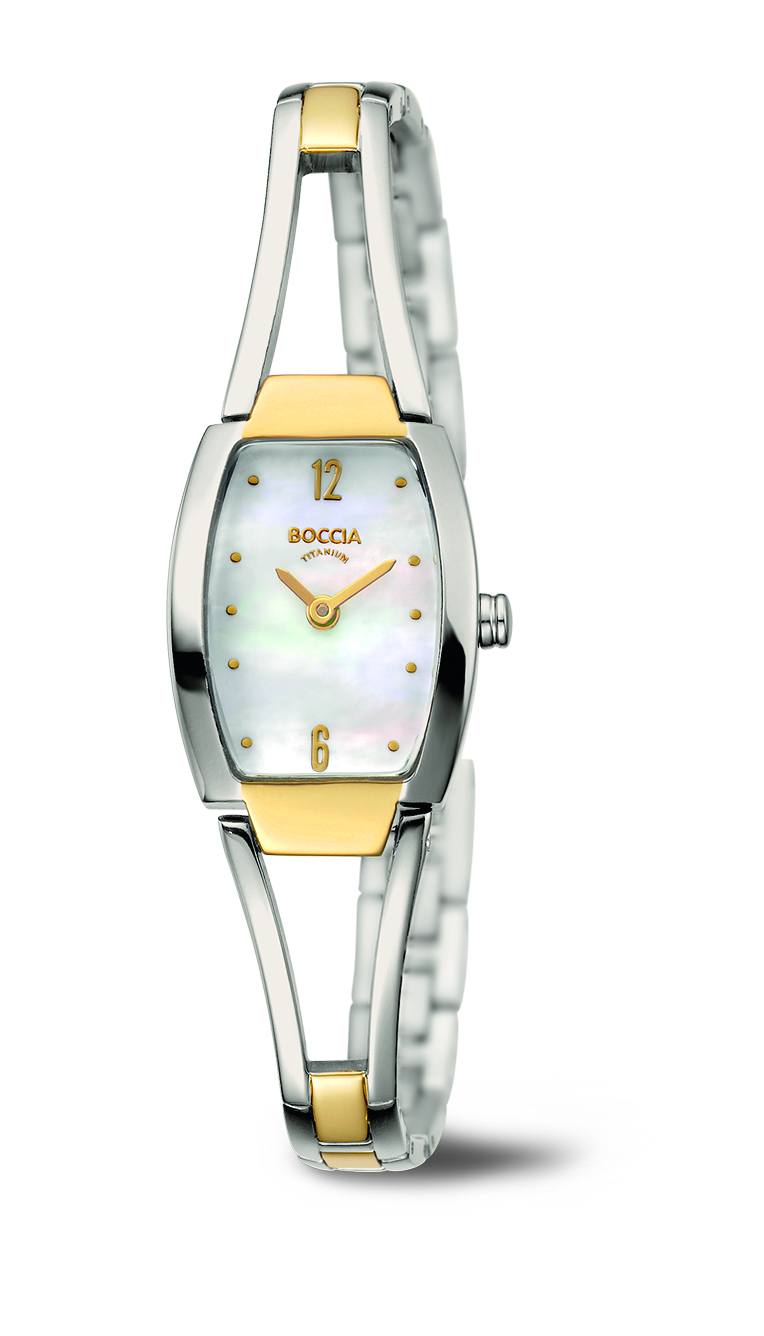 Boccia Damen Armbanduhr 3262-02 Dress Reintitan bicolor