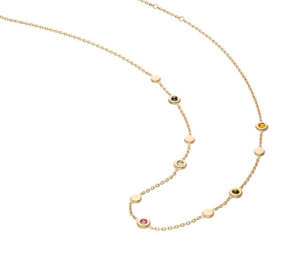Boccia Damen Collier 08055-02 Titan Gelbgold IP mit Turmalin
