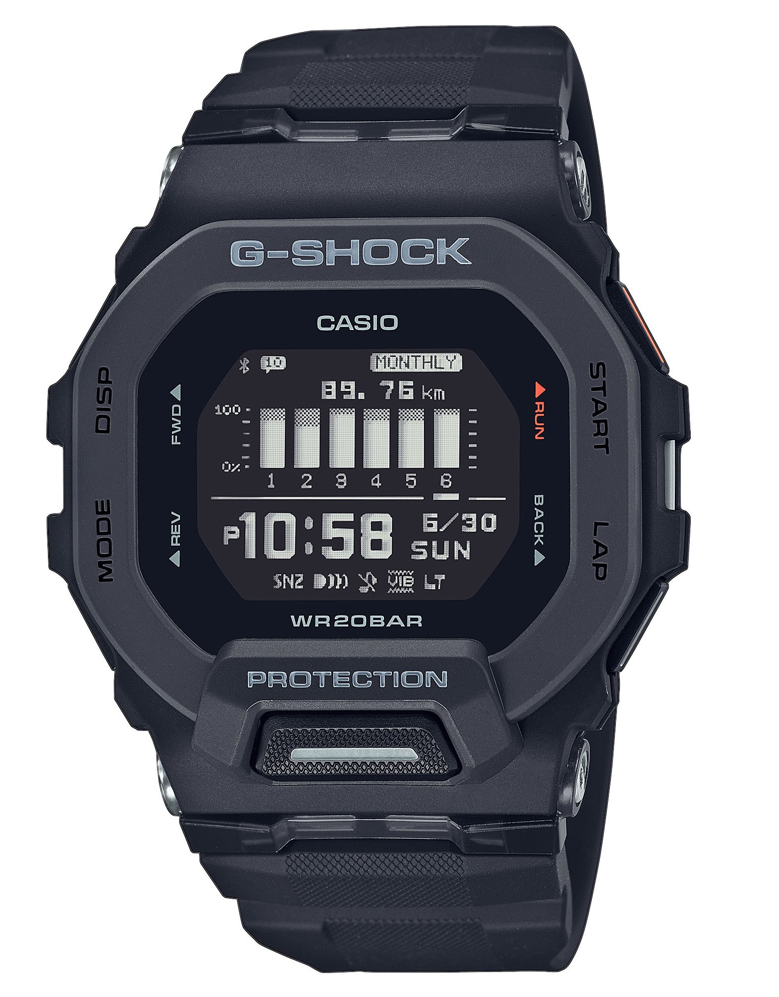 Casio G-Shock GBD-200-1ER G-SQUAD Bluetooth digital
