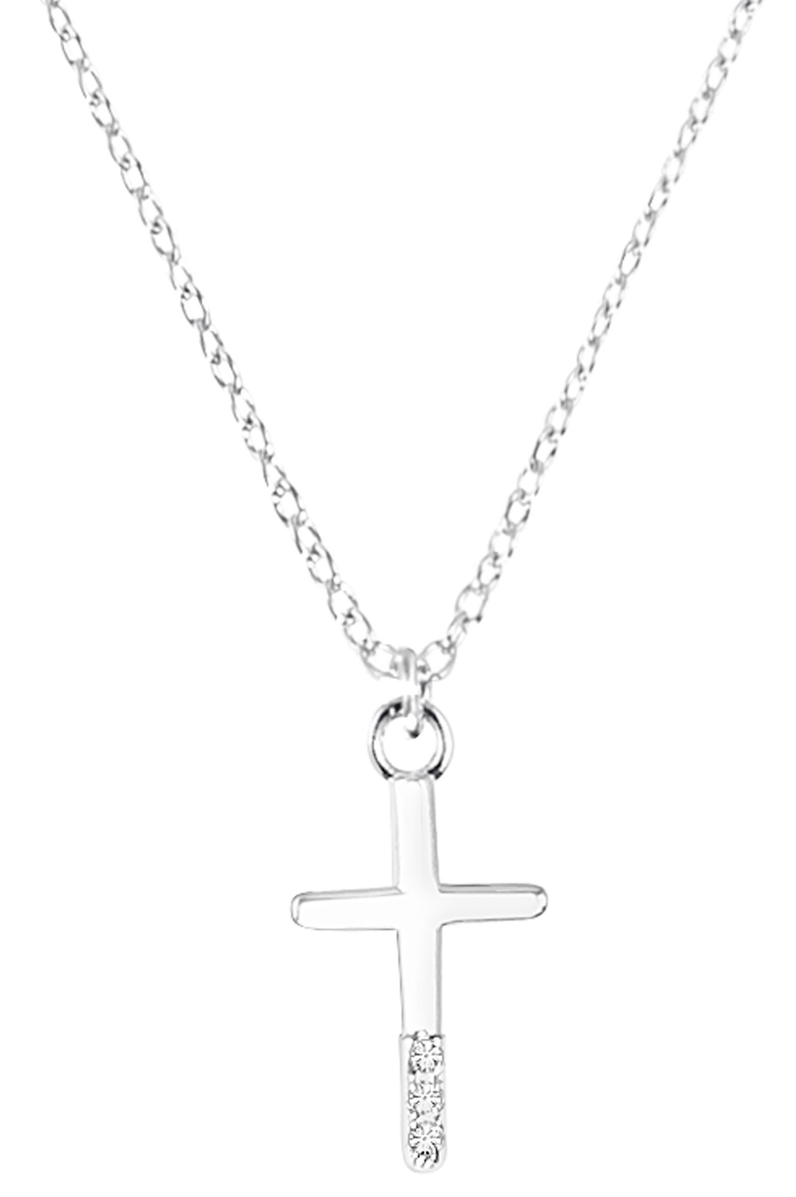s.Oliver Kids Girls Halskette 2035514 Kreuz Silber Zirkonia