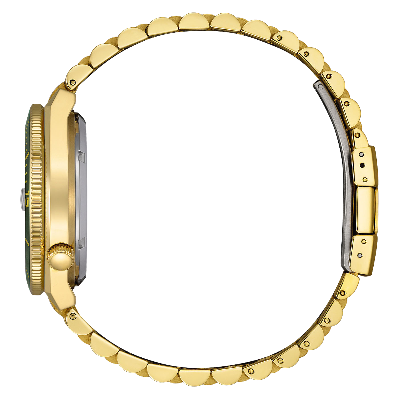 Citizen Herren Armbanduhr NJ0232-53X Tsuyosa Shore Automatik Edelstahl goldplattiert