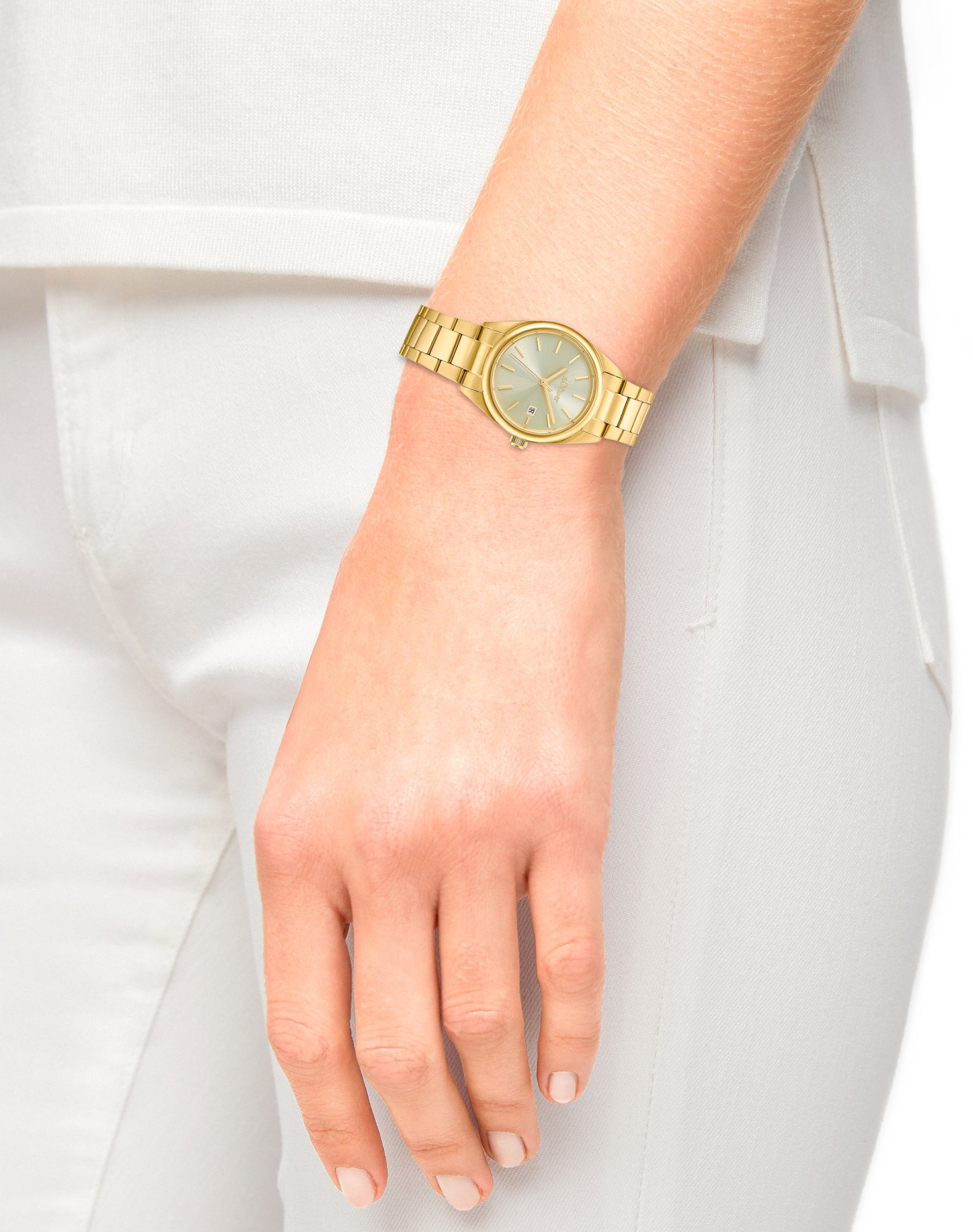 s.Oliver Damen Armbanduhr 2033532 Edelstahl IP gelbgold