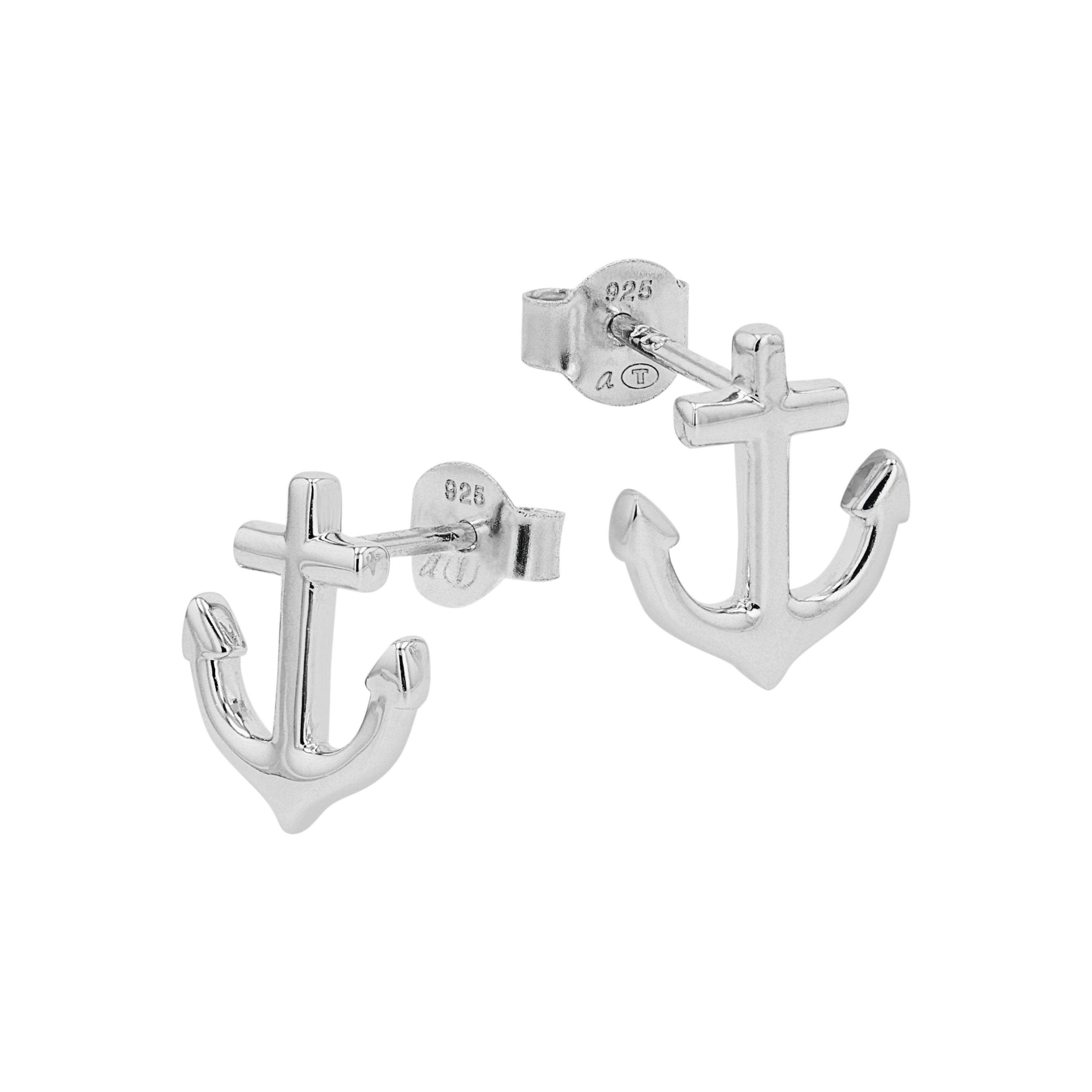 Tom Tailor Damen Ohrstecker 2101248 Silber 925 Anker-Motiv