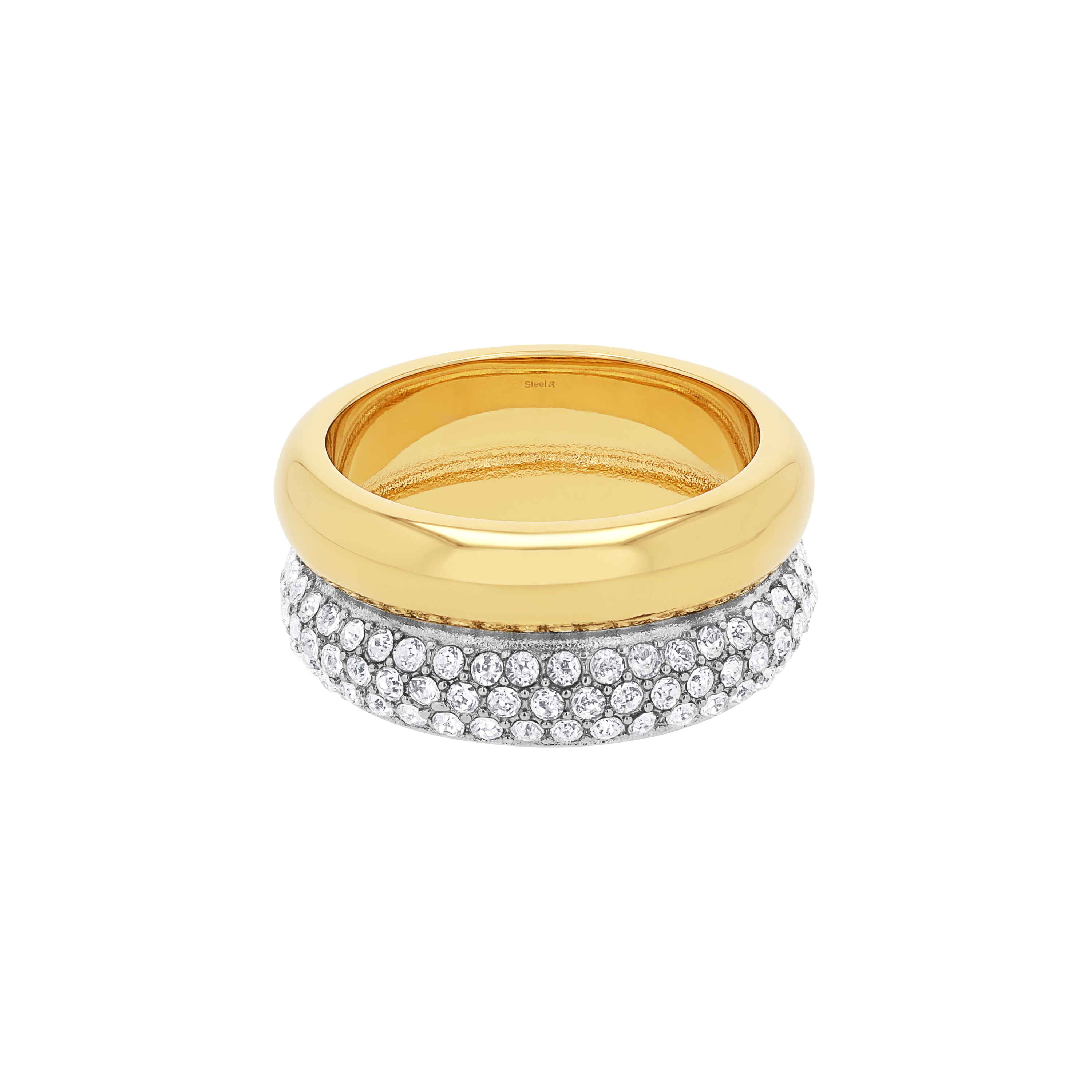 JOOP! Damen Ring 2039844 2039845 2039846 Edelstahl gelbgold IP synth. Zirkonia
