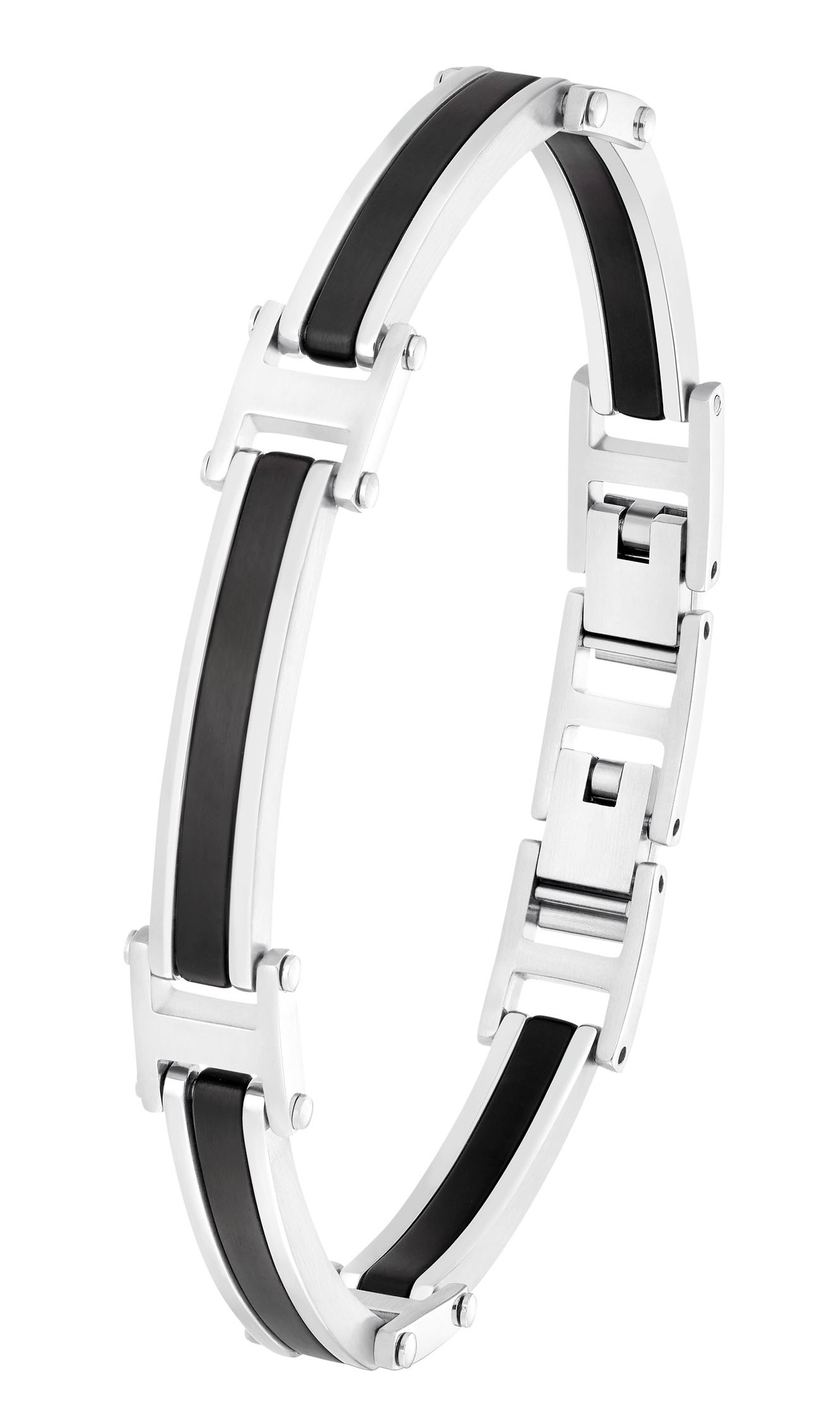 s.Oliver Herren Armband 2035798 Edelstahl  IP schwarz