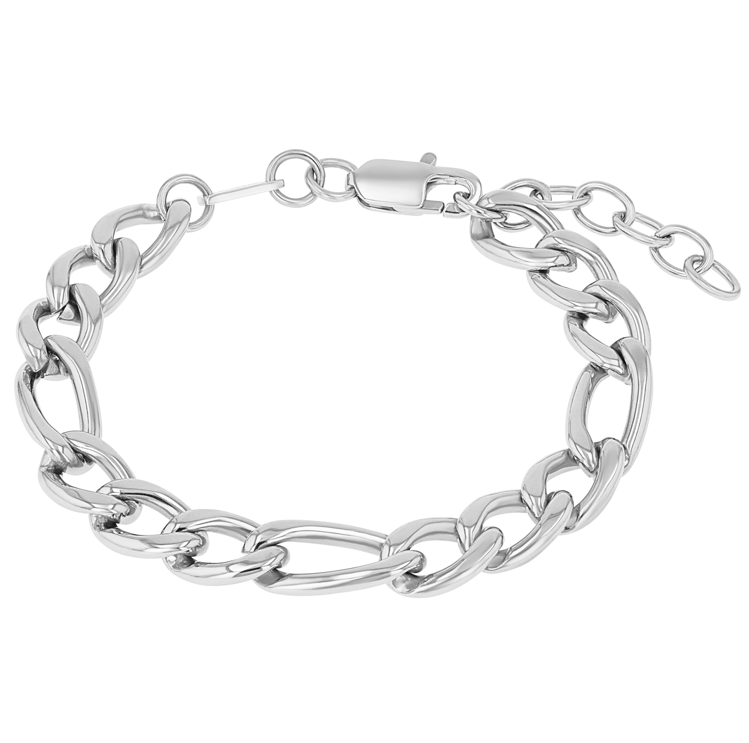 s.Oliver Herren Armband 2038869 Figaro Edelstahl