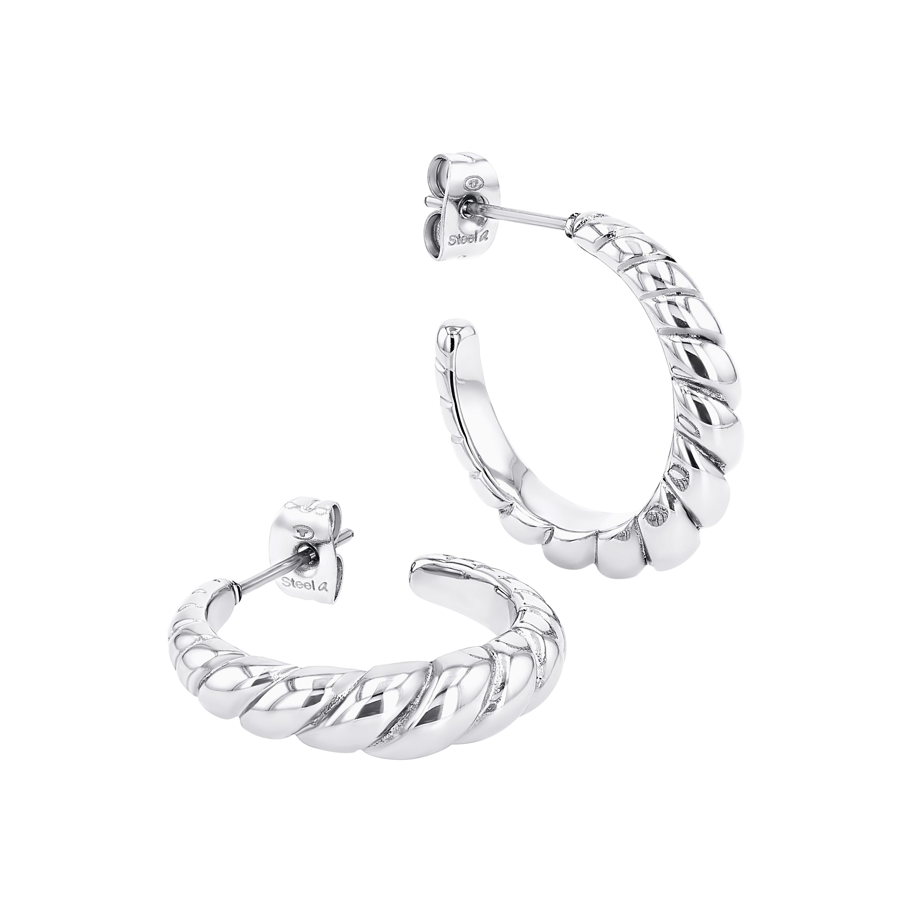 Tom Tailor Damen Creolen 2101360 Edelstahl