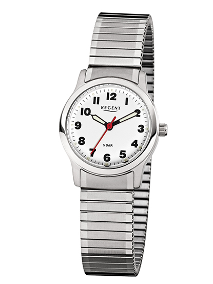 Regent Damen Armbanduhr F-898 Edelstahl Zugband