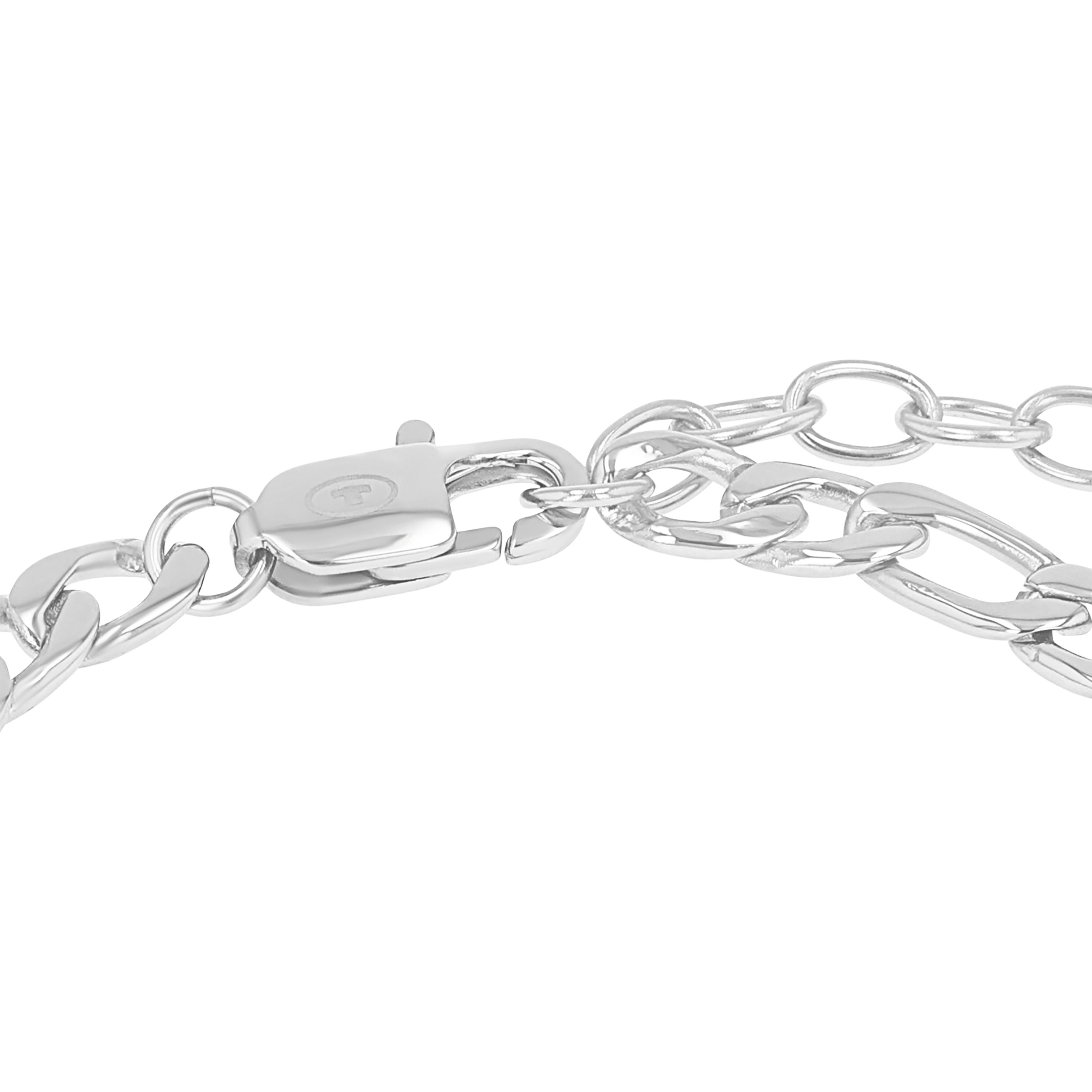 Tom Tailor Herren Armband 2101329 Figaro Edelstahl 