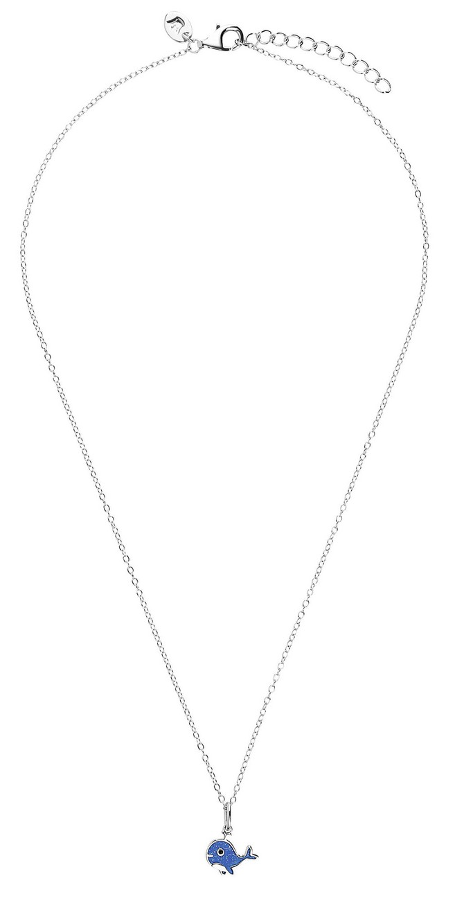 Lillifee Mädchen Halskette 2101020 mit Anhänger Wal blau Silber 925