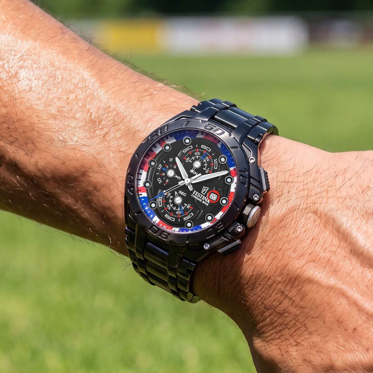 Festina Herren Armbanduhr F20796/1 Chrono Bike UK Limited Edition Edelstahl