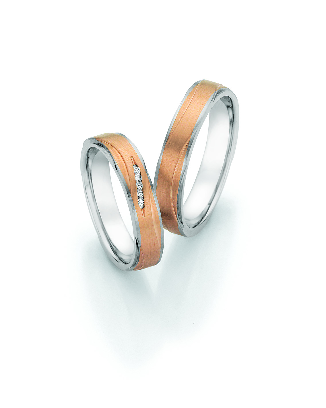 Eheringe Trauringe Whitestyle Steel & Gold Forever Brilliant 88-24150 / 88-24160