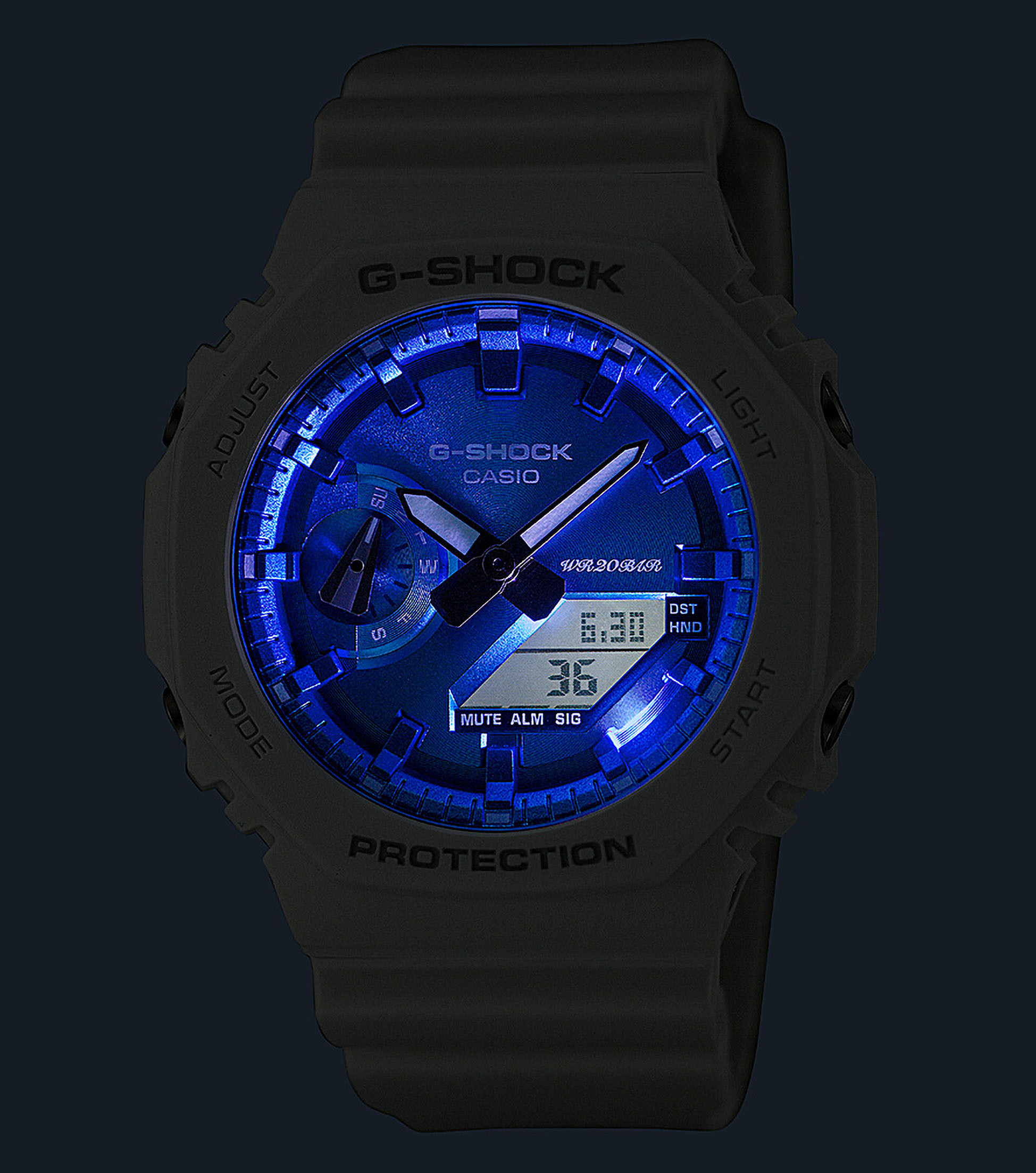 Casio Herren Armbanduhr G-Shock GA-2100WS-7AER analog digital