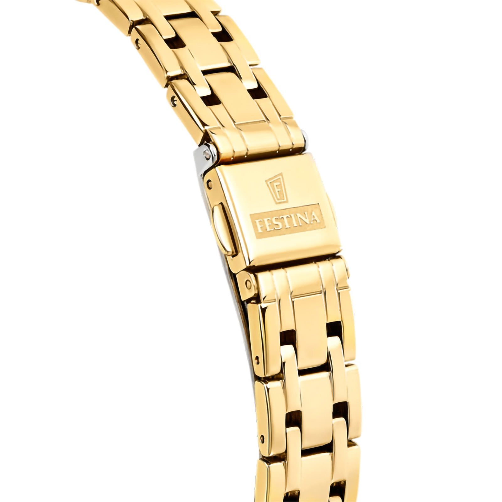 Festina Damen Armbanduhr F20601/C Mademoiselle Edelstahl gelbgold IP