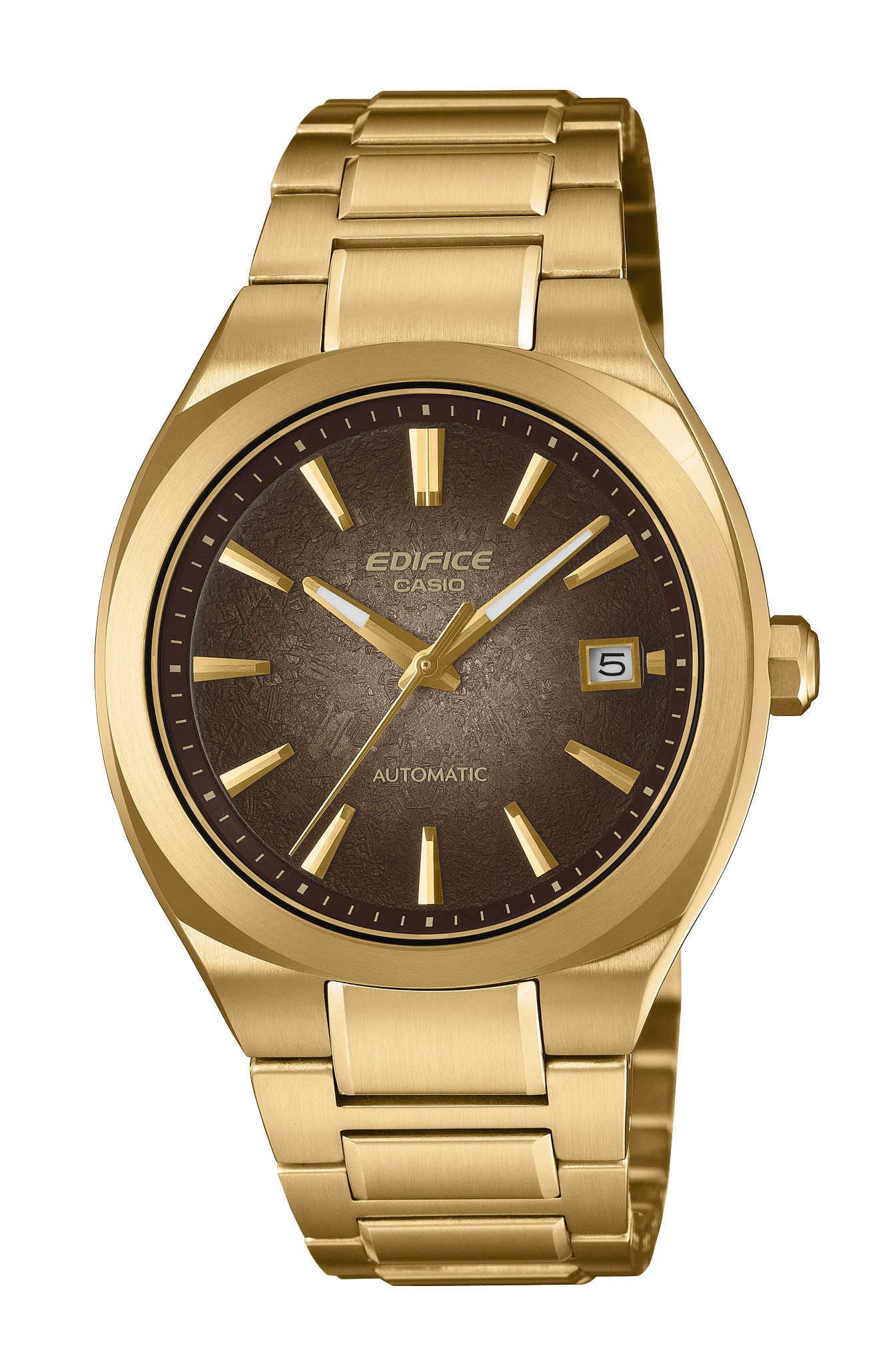 Casio Herren Armbanduhr Edifice EFK-200DG-5AER Automatik Edelstahl goldplattiert 
