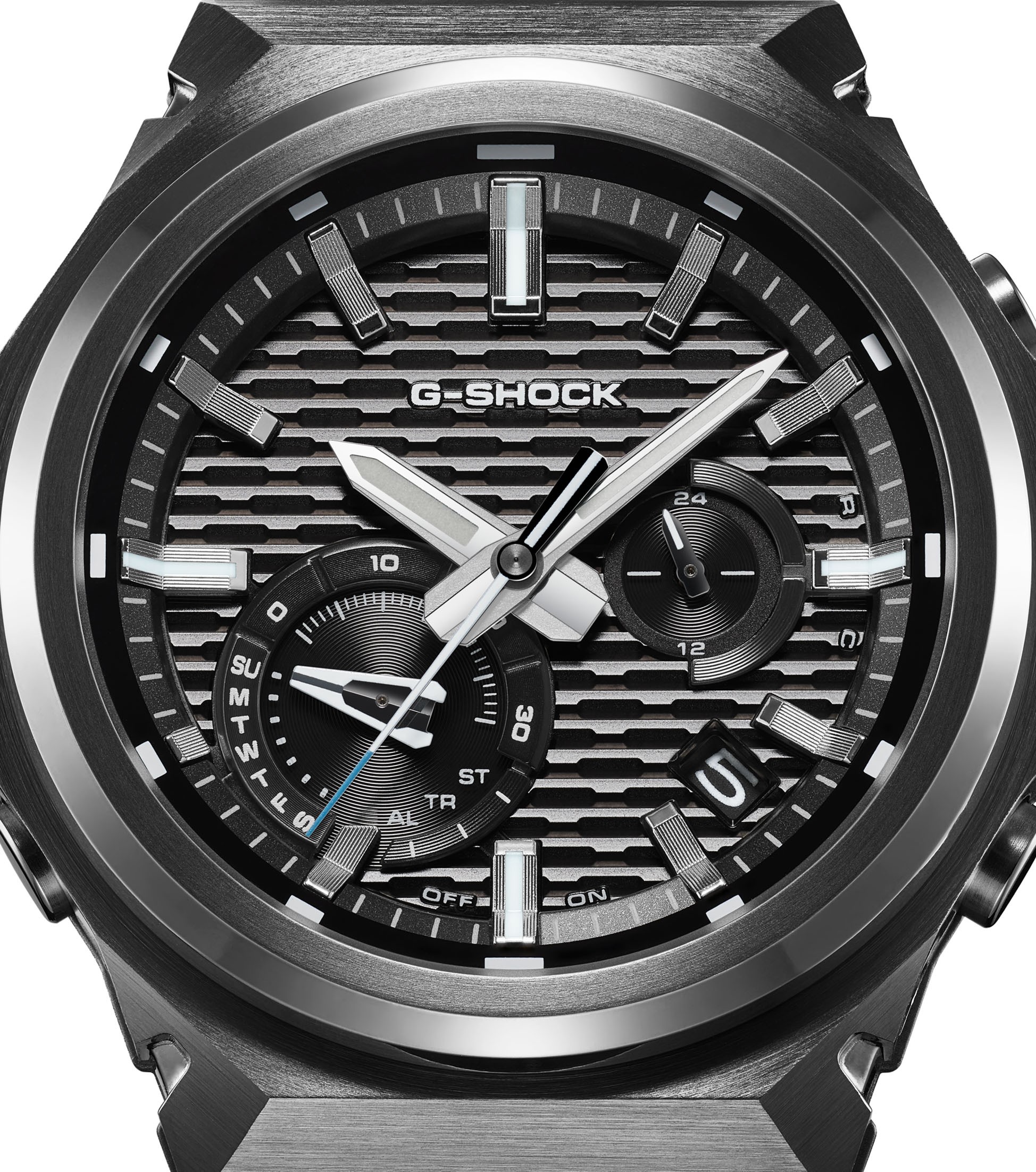 Casio Herren Armbanduhr G-Shock GST-B1000BD-1AER Bluetooth Solar Edelstahl IP Schwarz
