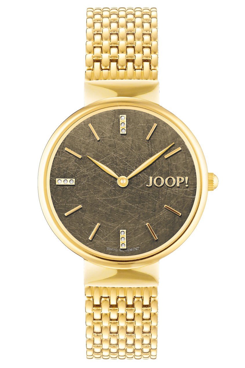 JOOP! Damen Armbanduhr 2027541 Edelstahl Gelbgold IP