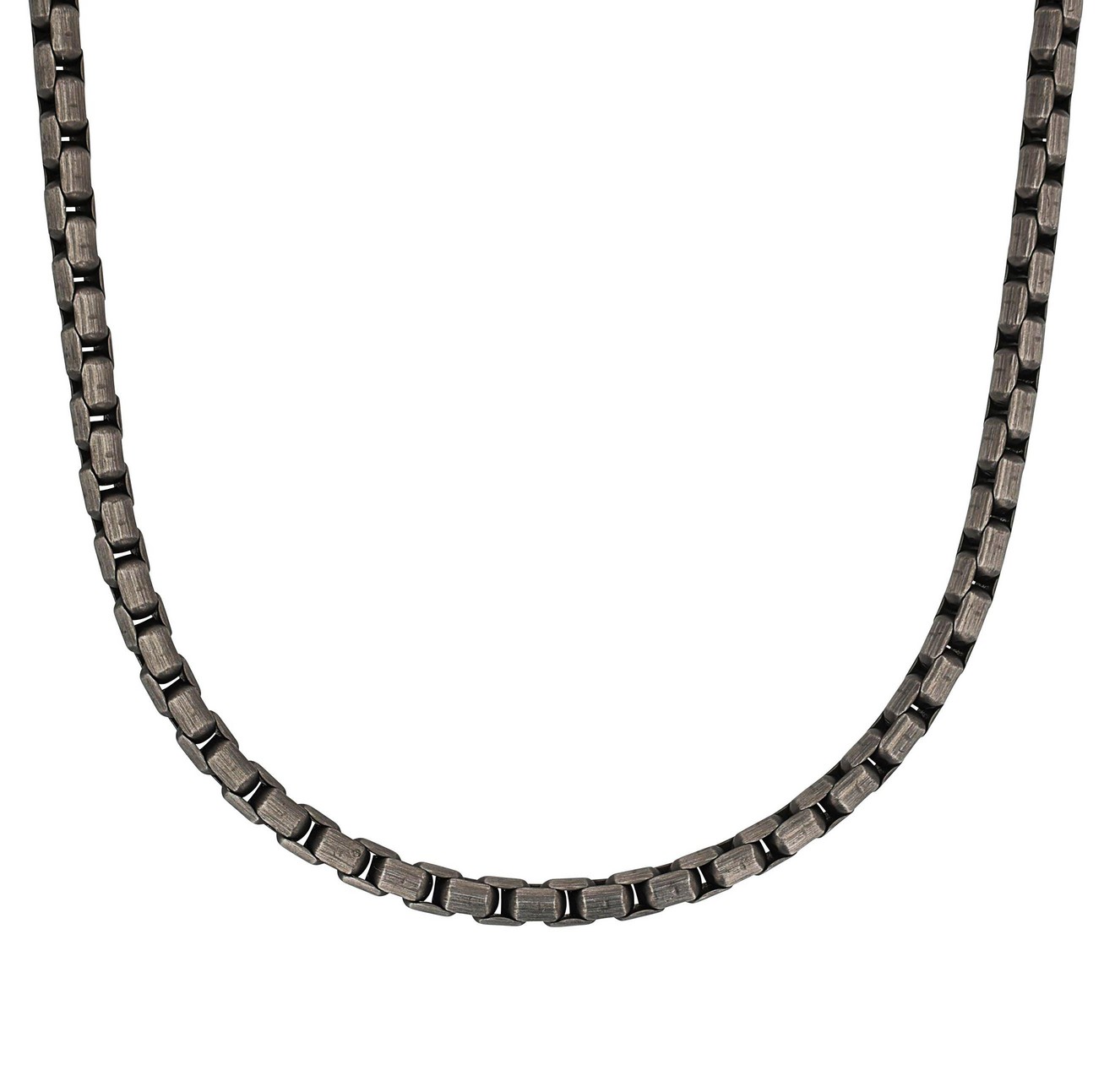 s.Oliver Herren Halskette 2040621 Edelstahl grau wet plat