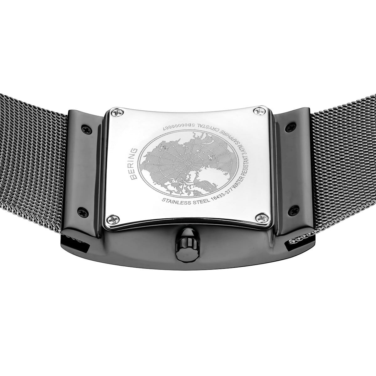 Bering Herren Armbanduhr 16433-377 Slim Solar grau
