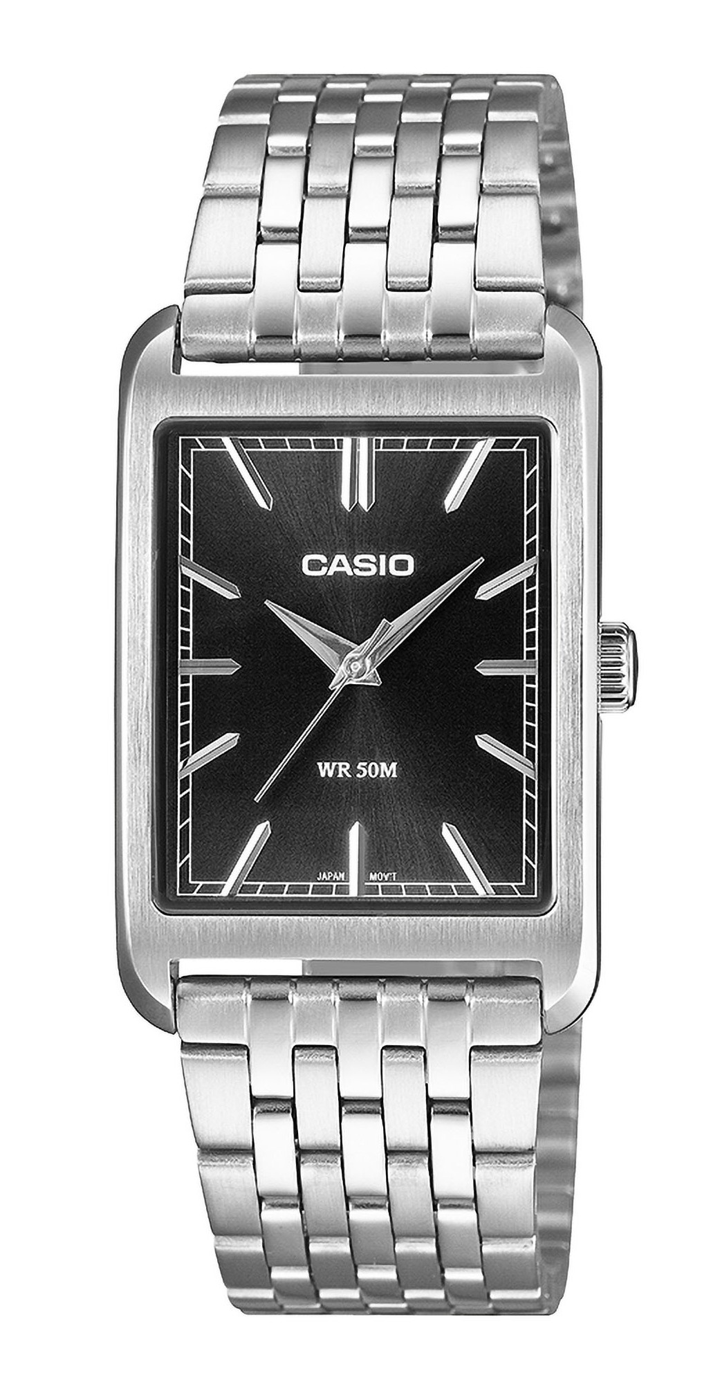 Casio Armbanduhr MTP-B215D-1AVER analog Edelstahl schwarz