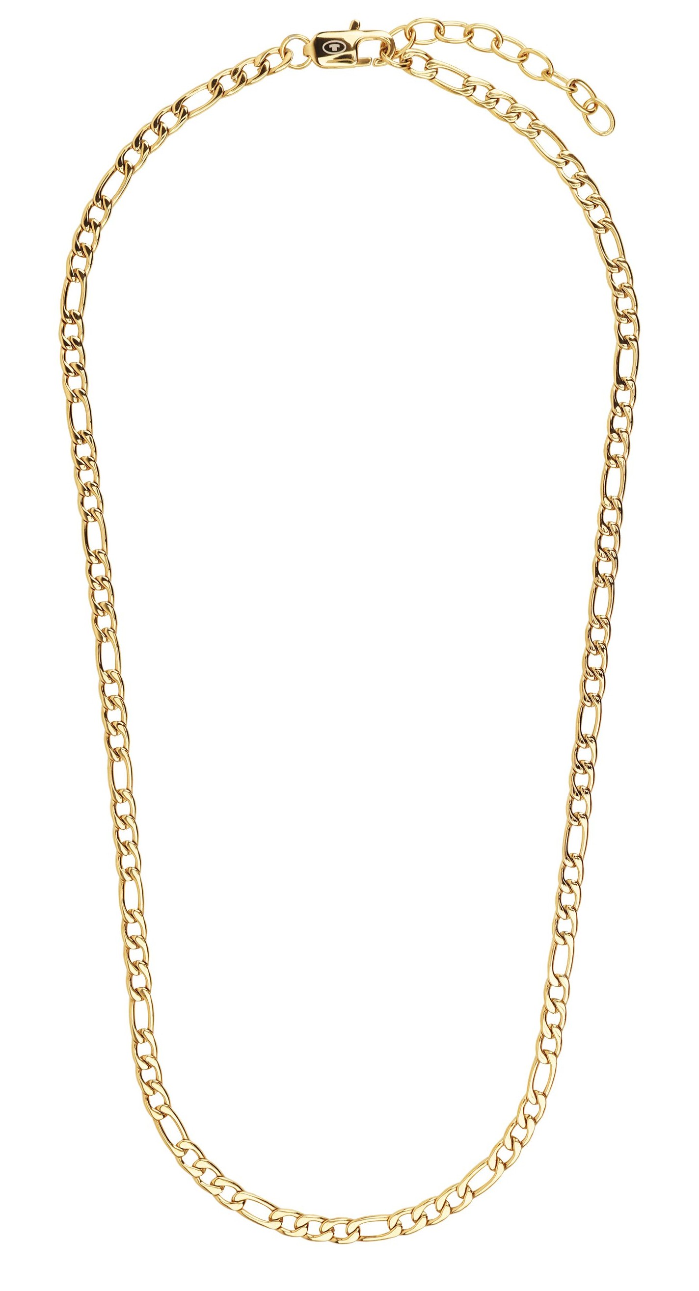 Tom Tailor Herren Halskette 2101330 Figaro Edelstahl goldplattiert