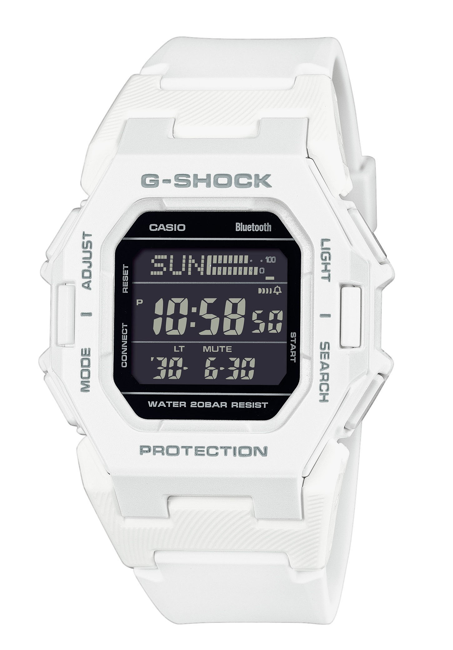 Casio G-Shock GD-B500-7ER weiß Classic Bluetooth digital