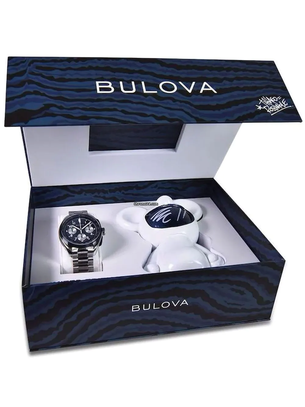 Bulova Herren Armbanduhr LUNAR PILOT 98A329 Chronograph Edelstahl Limited Edition