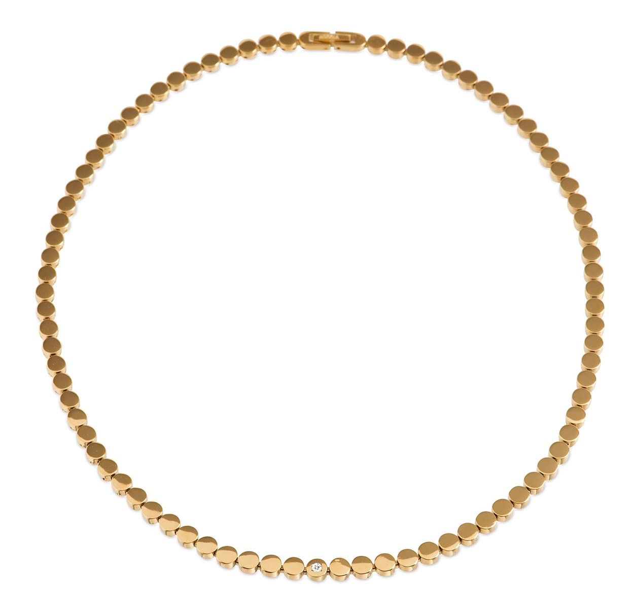 Boccia Damen Collier 08074-04 Reintitan goldplattiert